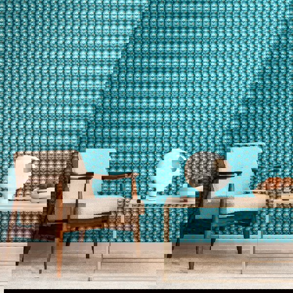 Hoopla Walls Retro Flower - Teal Mix 10m Wallpaper