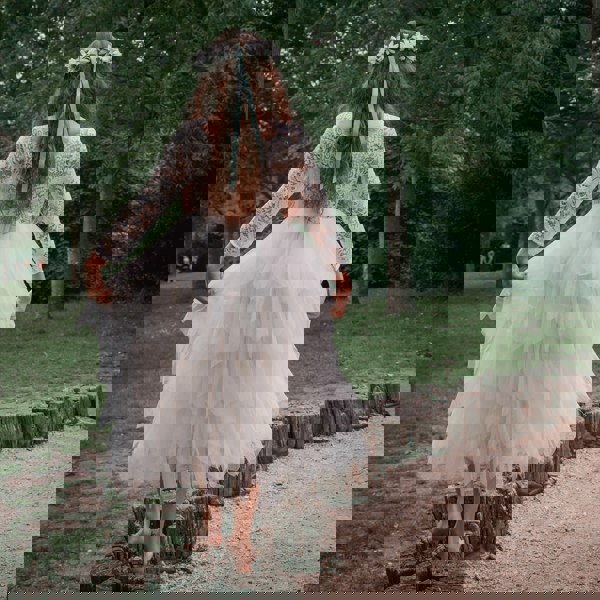 'Bohemian Spirit Dress in Ivory Cream'
