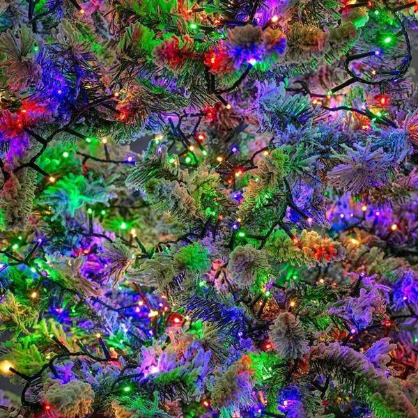 Compact Multicolour Green Cable Christmas String Lights with 8 Effects, Timer and Memory image 7