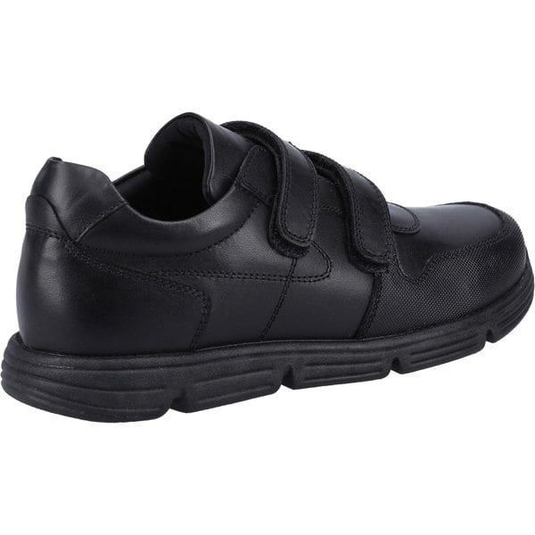 Hush Puppies Lucas SNR Leather Boys's Black Shoes