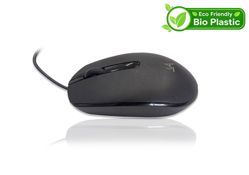 Accuratus Bio M100 Mouse - USB Wired Full Size Biodegradable Plant Based Resin Mouse