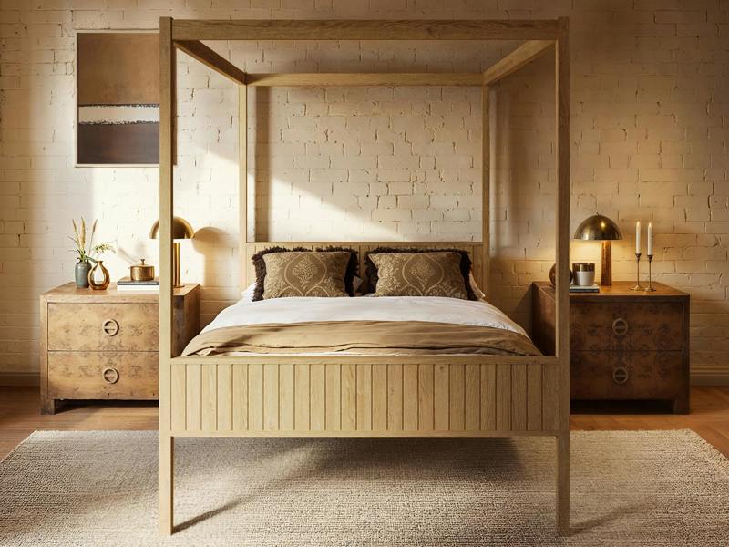 Flair Maddy 4 Poster Bed Natural
