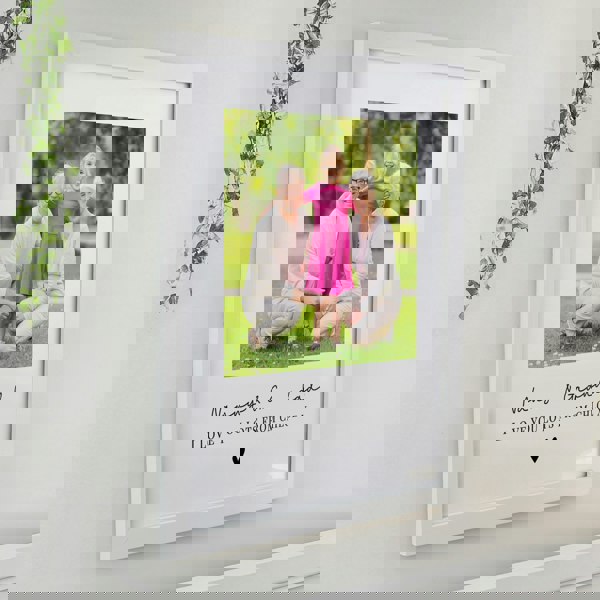 Personalised Memento Company Personalised Heart Photo Upload White Poster Frame