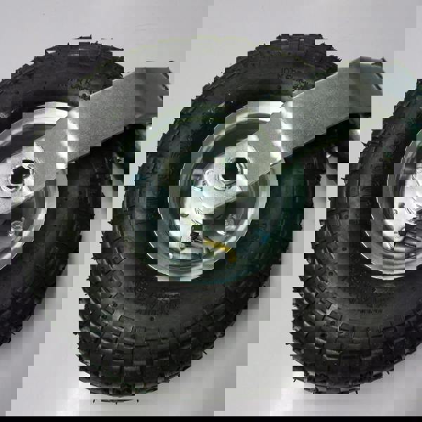 Pneumatic Caravan Jockey Wheel 48MM with Metal Rim (Heavy Duty Trailer Wheel Guide)