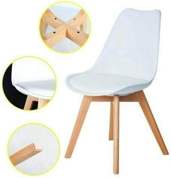 Kosy Koala Arrow Charcoal Dining Table Set With 4 White Dining Chairs Dining Room Furniture