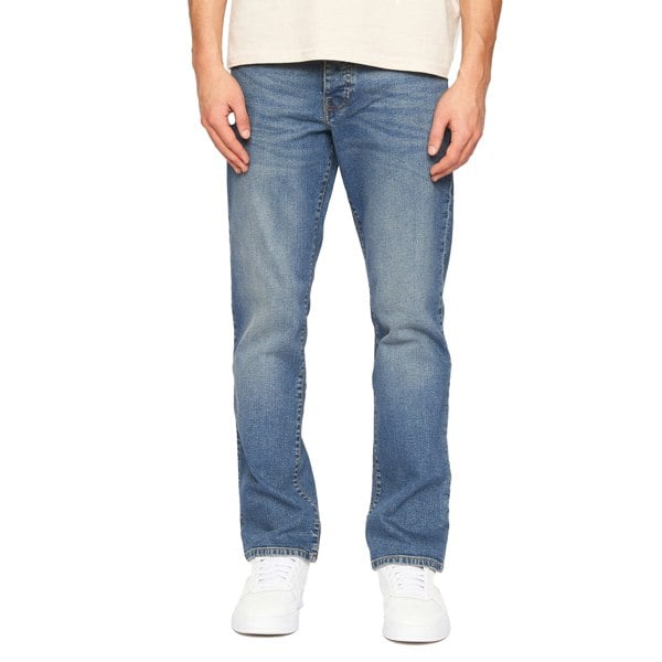 Crosshatch Mens Princed Denim Jeans - Light Wash