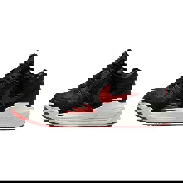 Nike Womens/Ladies Jordan Stadium 90 Swoosh Leather Trainers - Black/Red - 