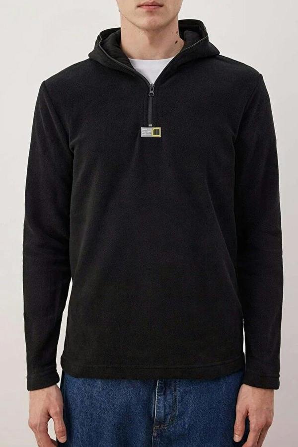 WOVCOR Slim Fit Fleece Zippered Hooded Men's Sweatshirt
