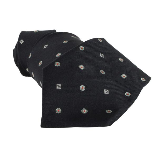 Dunhill silk tie in a monogram pattern