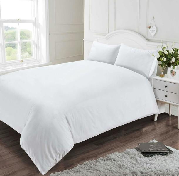T-400 White Duvet Cover Set