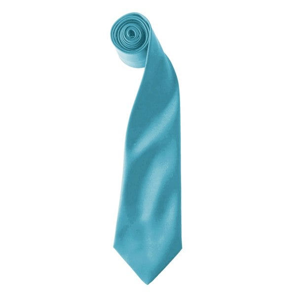Premier Colours Mens Satin Clip Tie (Pack of 2) - Turquoise