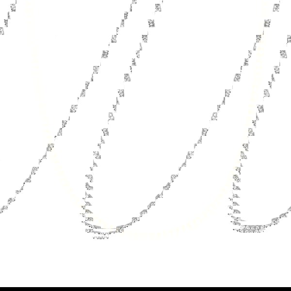 Say It With Tennis Necklace - Sterling Silver