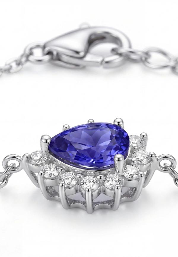 Latelita Phillippa Bracelet Tanzanite Silver