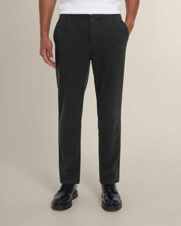 Larsson & Co Men’s Malov Charcoal Jersey Casual Trouser