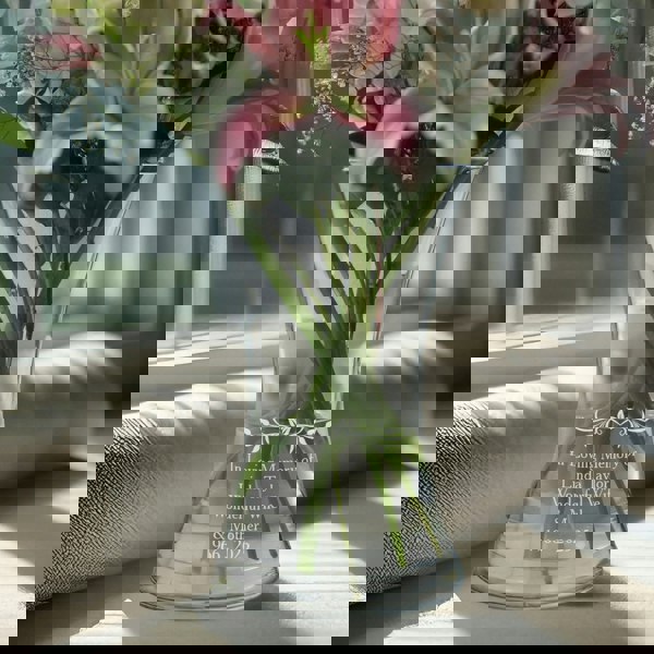 Personalised Memento Company Personalised Sentiments Glass Vase