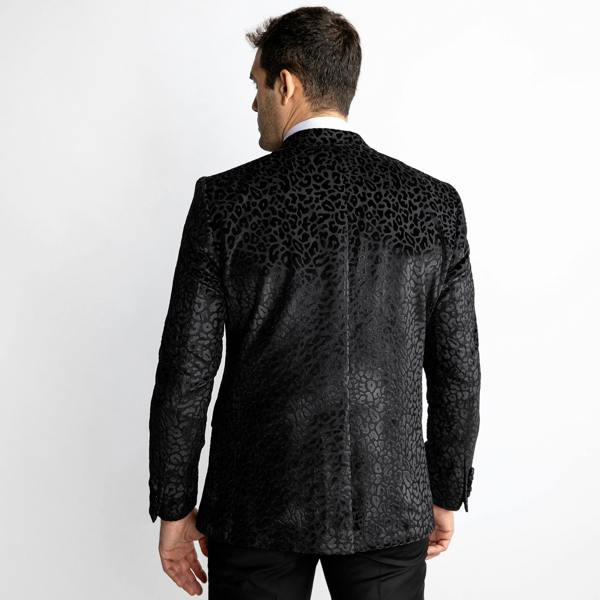 LUXURY FITTED LEOPARD PRINT DINNER JACKET – Premium Men's Patterned Shirt by Claudio Lugli | Bold Design, Tailored Fit, Best Printed Shirts