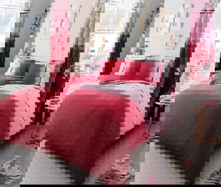 Smart Living Urban Ombre Duvet Cover and Pillowcase Set - Pink