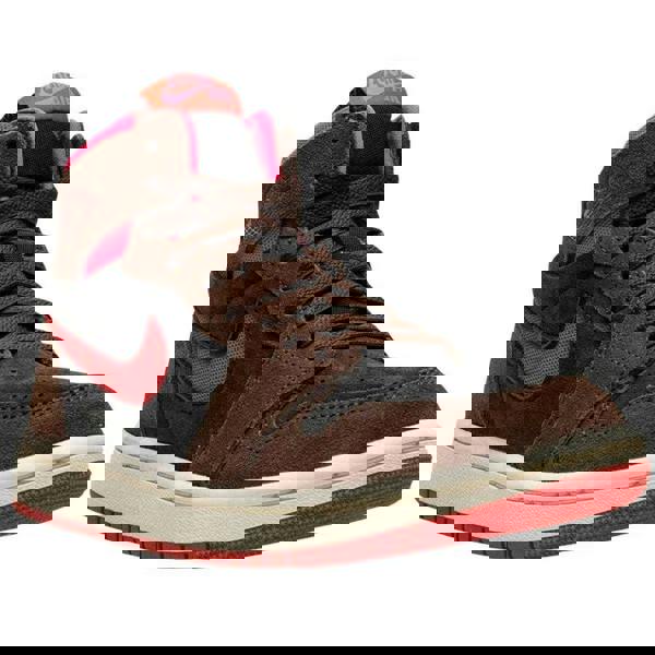 Nike Unisex Adult Air Jordan 2 Zoom Air Comfort 2 Suede Trainers - Brown/Black/Pink - 