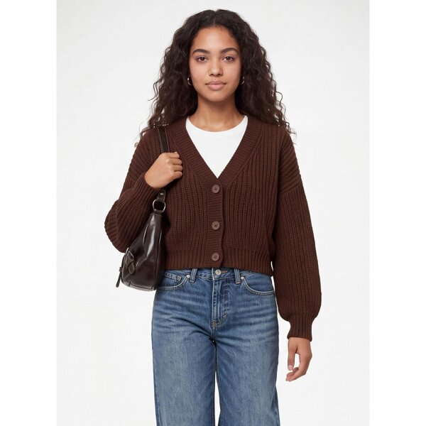 Pink Vanilla V Neck Three Button Cardigan