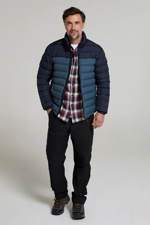 Mountain Warehouse Mens Vista Padded Jacket - Dark Blue