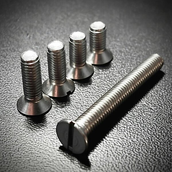 Fixaball M5 Machine Screws Slot Countersunk A2 304 Stainless Steel