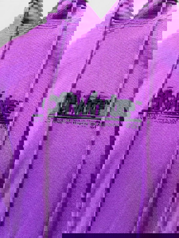 Off - White Chunky Logo Slim Hoodie Orchid - Supplied FashionOff - White