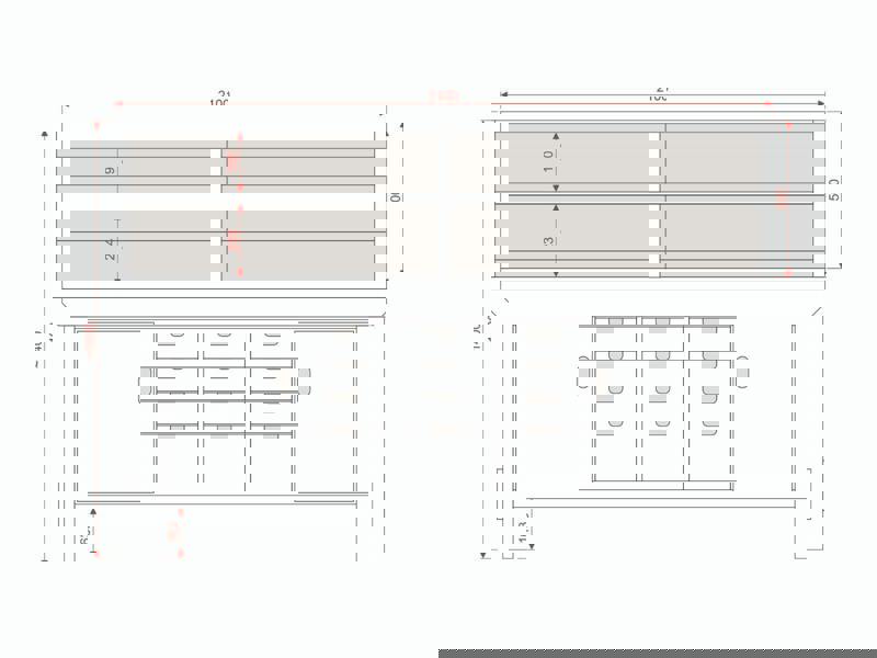 Acorn Heavy-Duty Cupboard Workbench (V.6) – Sturdy Wooden Workbench with Two Cupboards, One on Each side, Multiple Drawers, and Optional Back Panel or Pegboard, Ideal for Garages, Workshops, and Sheds