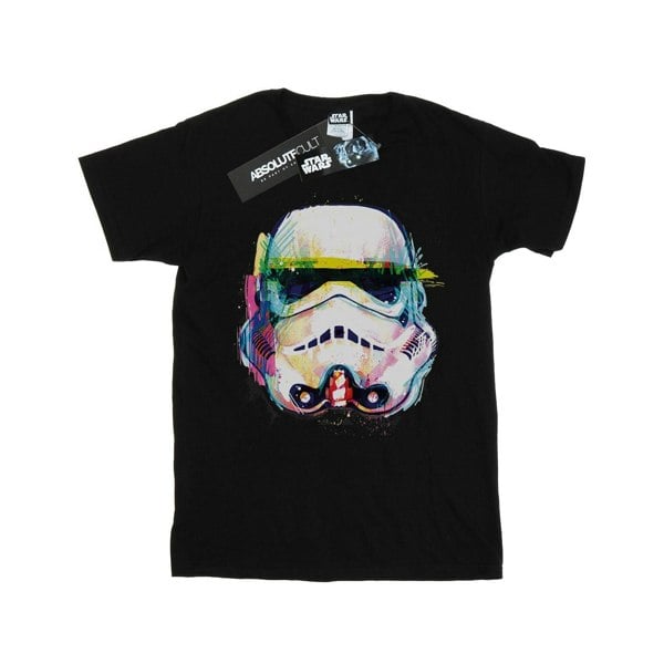 Star Wars Boys Stormtrooper Command Art T-Shirt - Black