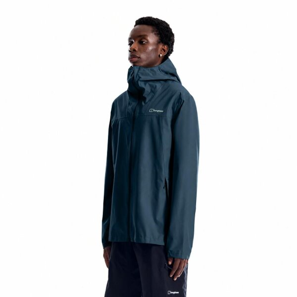 Berghaus Mens Deluge Pro 3.0 Rain Jacket Waterproof Coat Navy