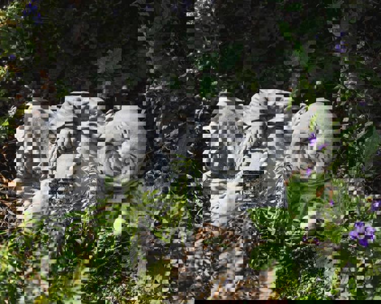 Happy Laying Buddha Sculpture