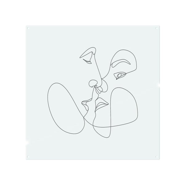 Benjamin Tate Design Couple kiss in line art Designer Splash Back