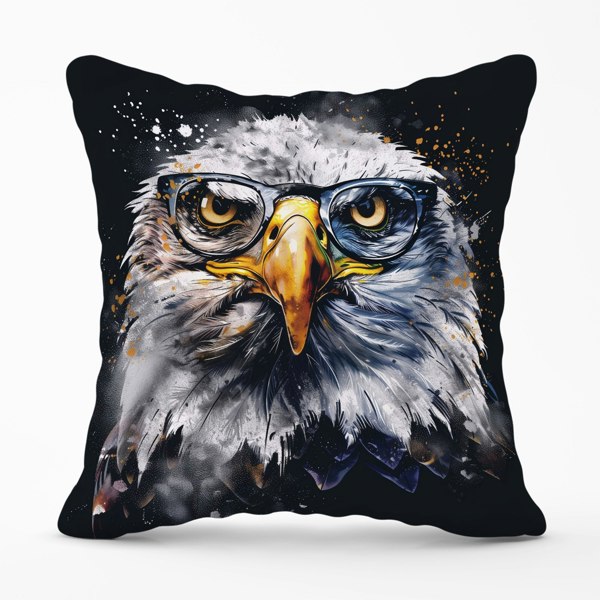 Warren Reed Eagle In Glasses Splashart Cushions