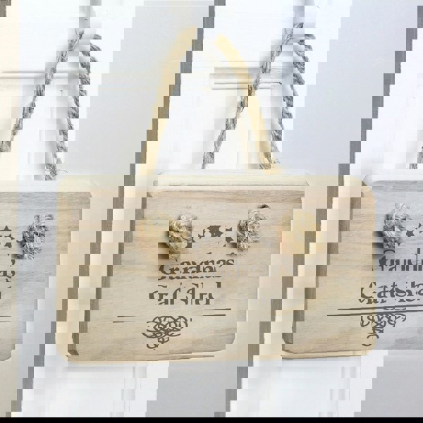 Personalised Memento Company Personalised Decorative Swirl Wooden Sign