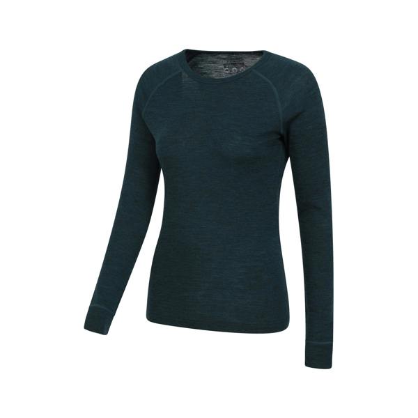 Mountain Warehouse Womens/Ladies Merino II Thermal Top - Teal - 