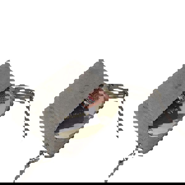 Assots London 'JEAN' Grey Distressed Real Leather Crossbody Bag