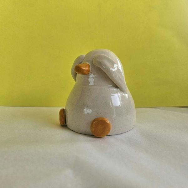 Handmade Shy Duck Ceramic Ornament – UK Made