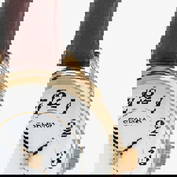 Sekonda Easy Reader Brown Leather Strap Watch 4701