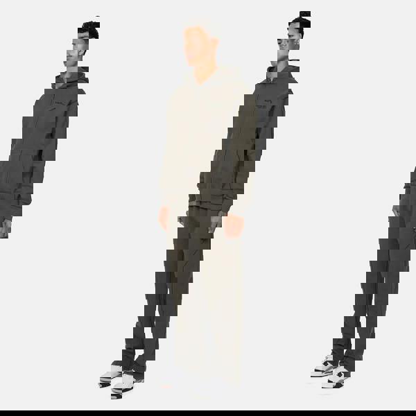 Good For Nothing  Dark Grey Coverlock Stitching Baggy Joggers - Dark Grey Image 4