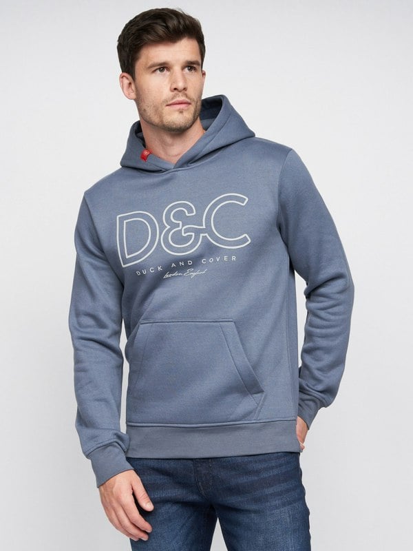 Duck and Cover Icarusa Hoodie - Denim Blue