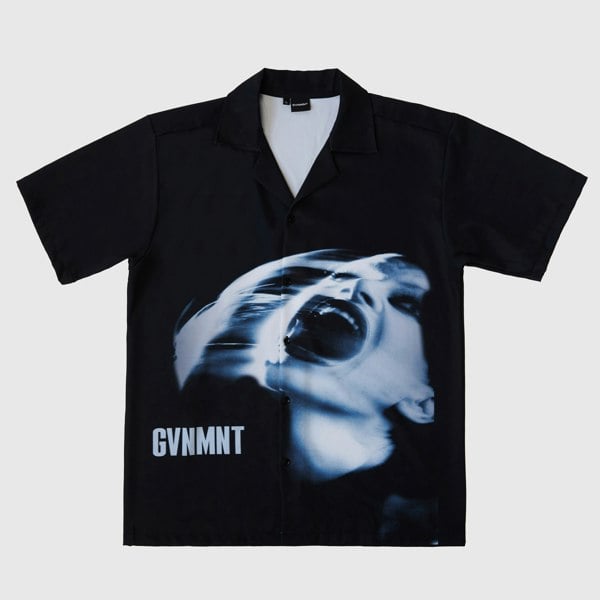 GVNMNT Clothing Co Screamism Buttondown Shirt - Black