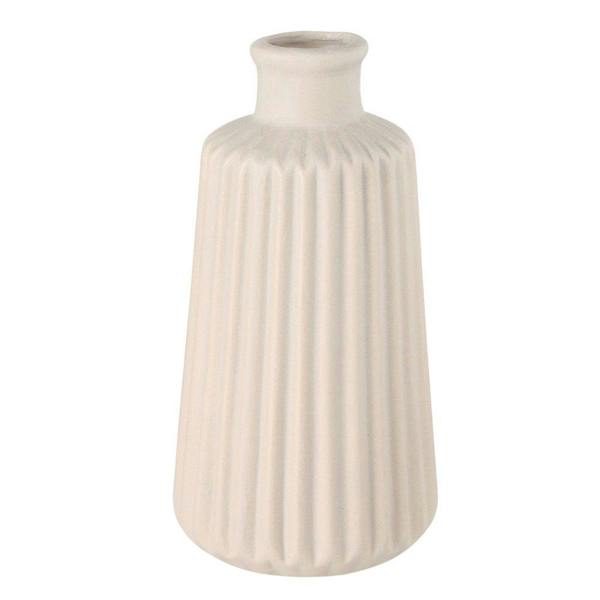 Boltze Set 2 Esko Beige Ceramic Porcelain Bud Vases
