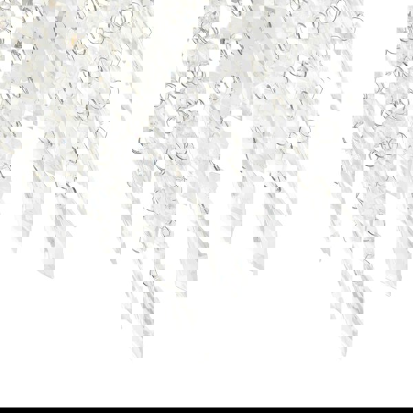 Modern Waterfall Design Gold Pendant Shade with Clear Acrylic Droplets and Beads Image 5