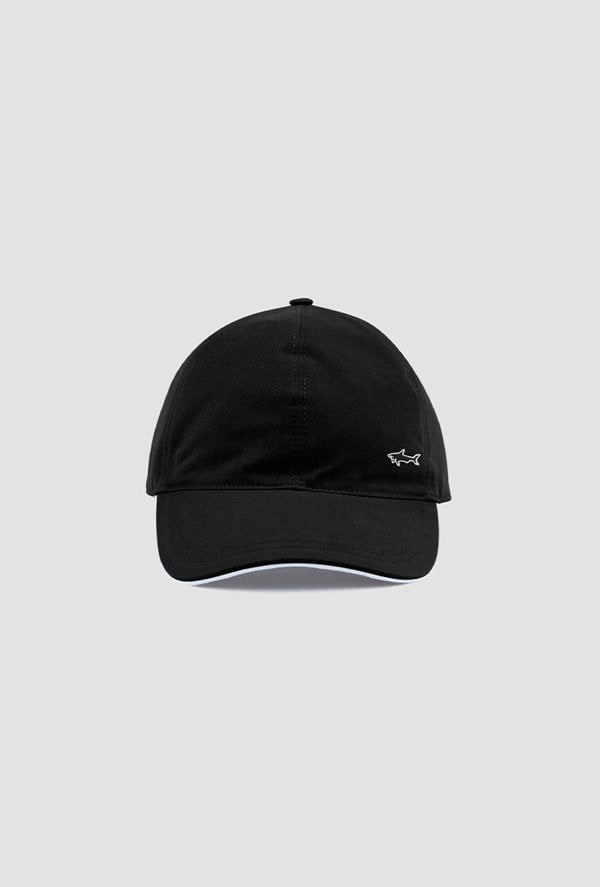 Paul & Shark Men's Baseball Cap with Contrast Piping - Black