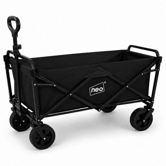 Neo Direct Neo Black Folding Wagon Garden Cart 138L 120kg
