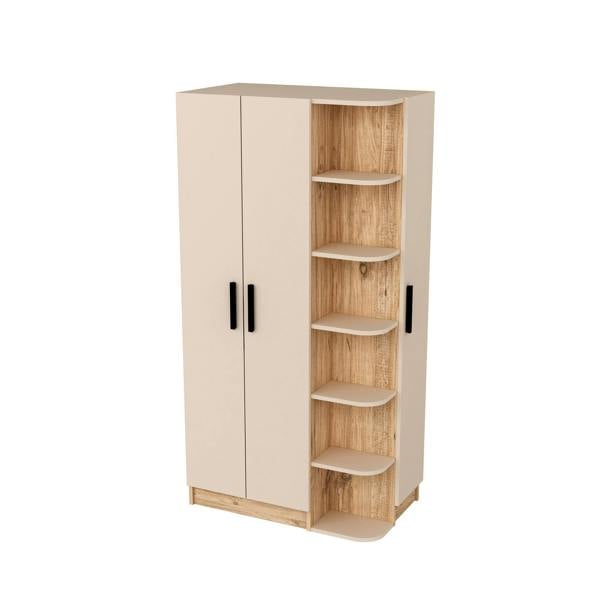 Destina Home Luses Compact Wardrobe with Cabinets and Shelves