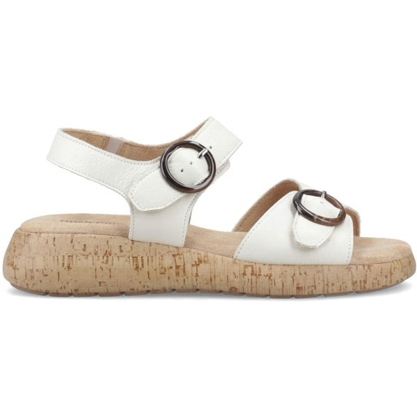 Hush Puppies Alison Leather Women's Cream Sandals