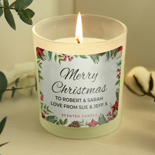 Personalised Memento Company Personalised Christmas Scented Jar Candle