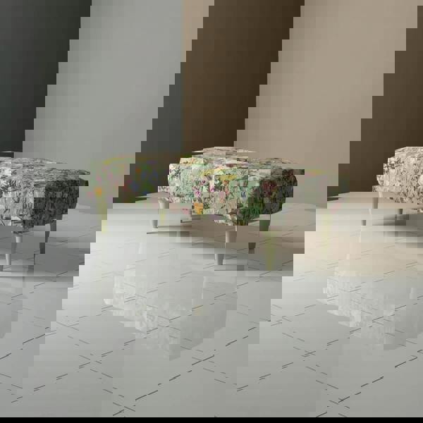 ISTOOLS Plush Upholstered Footrest – Stylish Multi-Toned Living Room Accent | istools UK