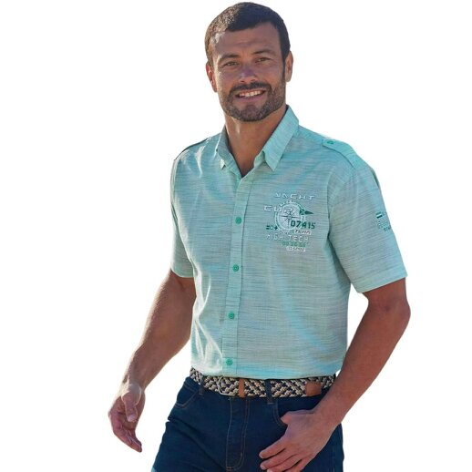 Atlas For Men Mens Slub Shirt - Turquoise
