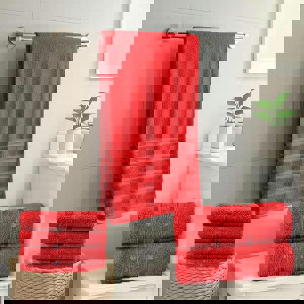 Smart Living Boston 8 PCS Towel Bale Set - Red